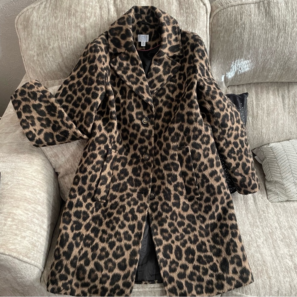 Cheetah Stylish Trench Coat